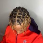 Mens Cornrows 5-6 braids (full head )