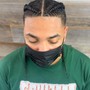 Two Men’s Cornrows Braids