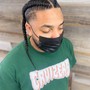 Two Men’s Cornrows Braids