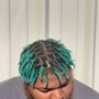 Ear length locs wash retwist style