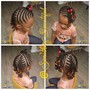 Kid's Regular Cornrows/beads