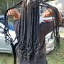 Long butterfly/distressed locs