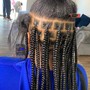 Medium Knotless Braids