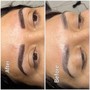 Eyebrows color/shape correction cover up with nano strokes