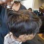 Virgin Relaxer  Style  Cut