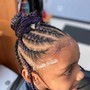 Kid's Braids w/ added Hair