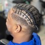 Freestyle braids and haircut combo #2