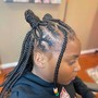 Kids Fulani Braids (Small w Extensions)