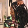 Dreadlocks start up with natural hair