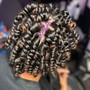 Natural Twists w/ hair added (short/medium)