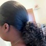 Sleek ponytail