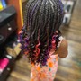 Kids single braids natural hair