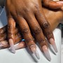 Nail shape w/ service