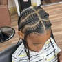 6-8 feed-in braids