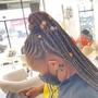 Small knotless Braid mid back