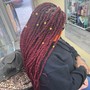 Small knotless Braid mid back