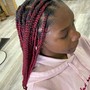 Mediums knotless or regular Box Braids