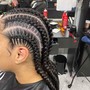 Small Cornrows Straight Backs