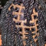 Butterfly locs/distressed locs  with pre locs