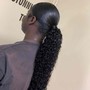 Sleek extension ponytail