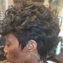 Virgin Relaxer  Style  Cut