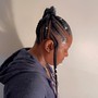 straight back braids (not design)