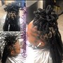 Loc style half head