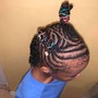 Kid's Braids/Cornrows (Hair Added)