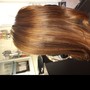 Blowout (Relaxed hair)