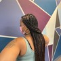 Twist w/ natural hair (med)