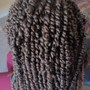 Natural hair 2 strand twist (medium)