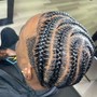 Men freestyle Stitch braids