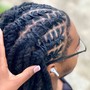 Loc knot bob (short to shoulder)