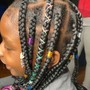 Kid's medium Knotless Braids