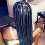 Braids done with HUMAN HAIR