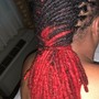 Braids done with HUMAN HAIR