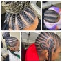 Medium Tribal Cornrows 3rows