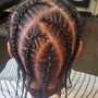 Kids Braiding Style with hair added