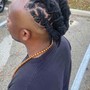 Cornrows Braids in a ponytail