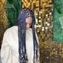 Large knotless box braids