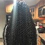 5 Braids Straight back