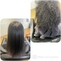 Silk Press Package (Steam Treatment, Deep Con'd, Trim) consultation required new clients