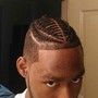 Men's design Braids tapered cut