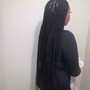 Medium or big Feed in braids with sew in