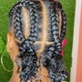 Big knotless plaits