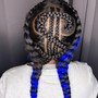 Girls feed in braids