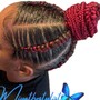 S-Medium Stitch Braids (12-15 braids)