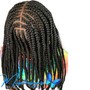 S-Medium Stitch Braids (12-15 braids)