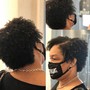 Individual small Twist on blown out hair