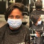 Individual small Twist on blown out hair